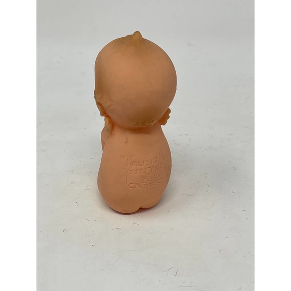 Vtg SWEET Kewpie Doll Rubber Signed Rose O Neill Cameo Sitting Little Wing 3.5 - Picture 3 of 7